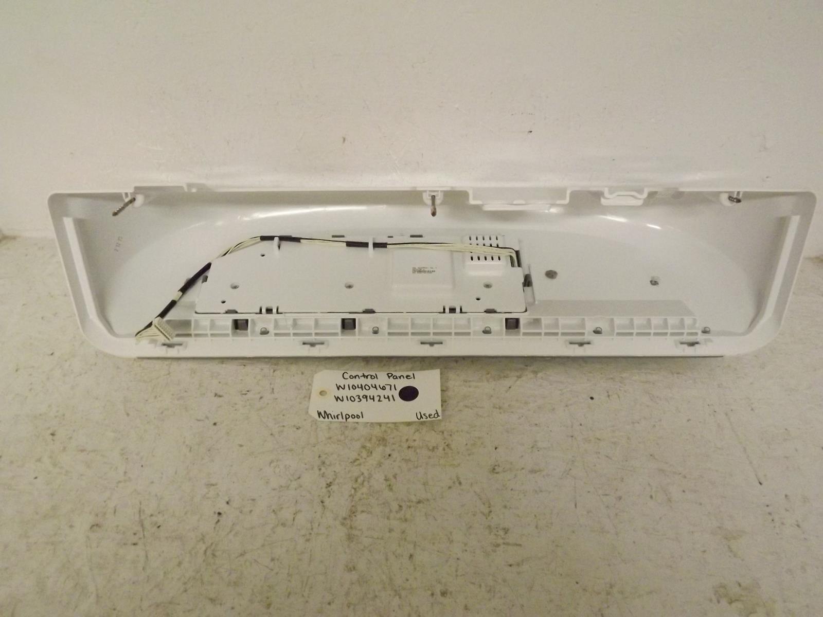 Whirlpool Washer W10404671 W10394241 Control Panel Used Whirlpool Washer W10404671 W10394241 Control Panel Used